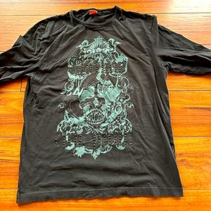 Hugo Boss retro long sleeve graphic Tshirt Large